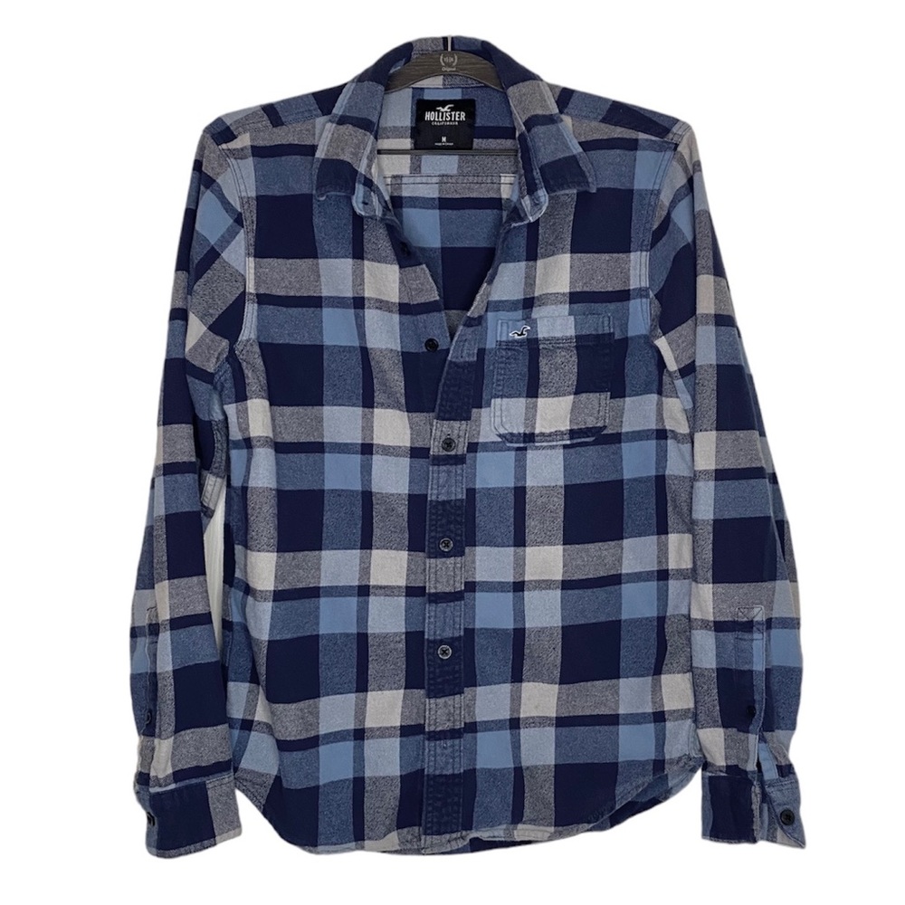 Hollister Mens flannel button down shirt